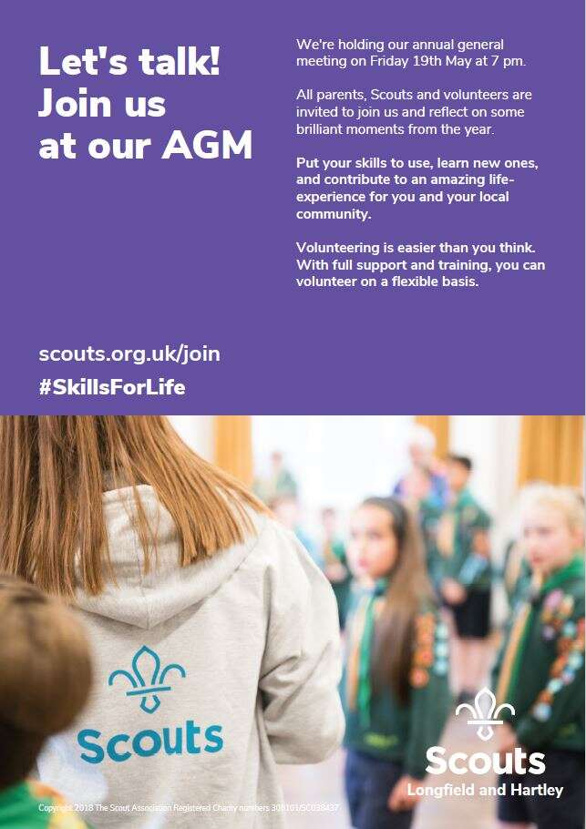 AGM - 19th May 2023 - 7pm Scout HQ