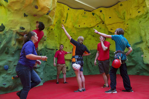 Scouts Climbing